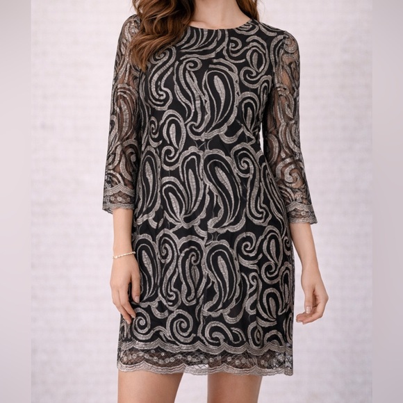 Alex Marie Dresses & Skirts - Alex Marie Dress black silver cocktail size 16